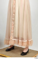  Photos Woman in historical Celebration dress Historical Clothing leg lower body pink dress 0002.jpg